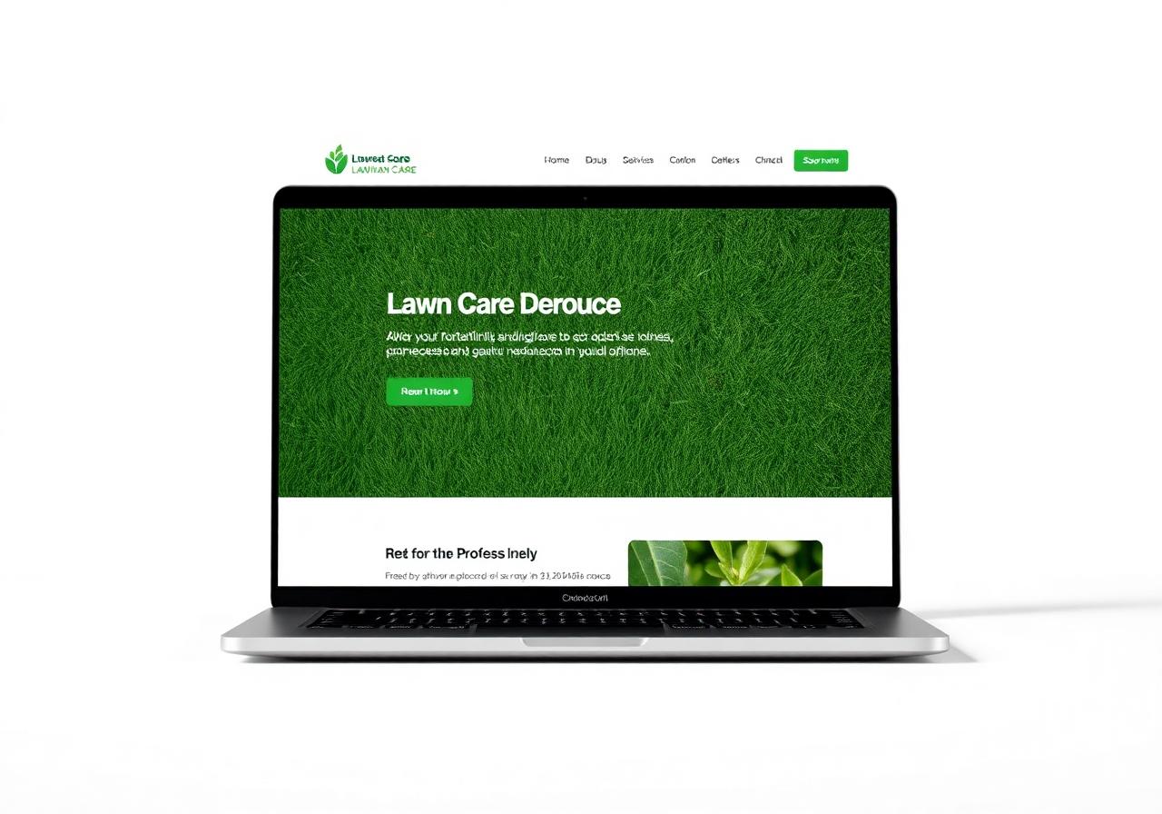 Lawn Care Service website example