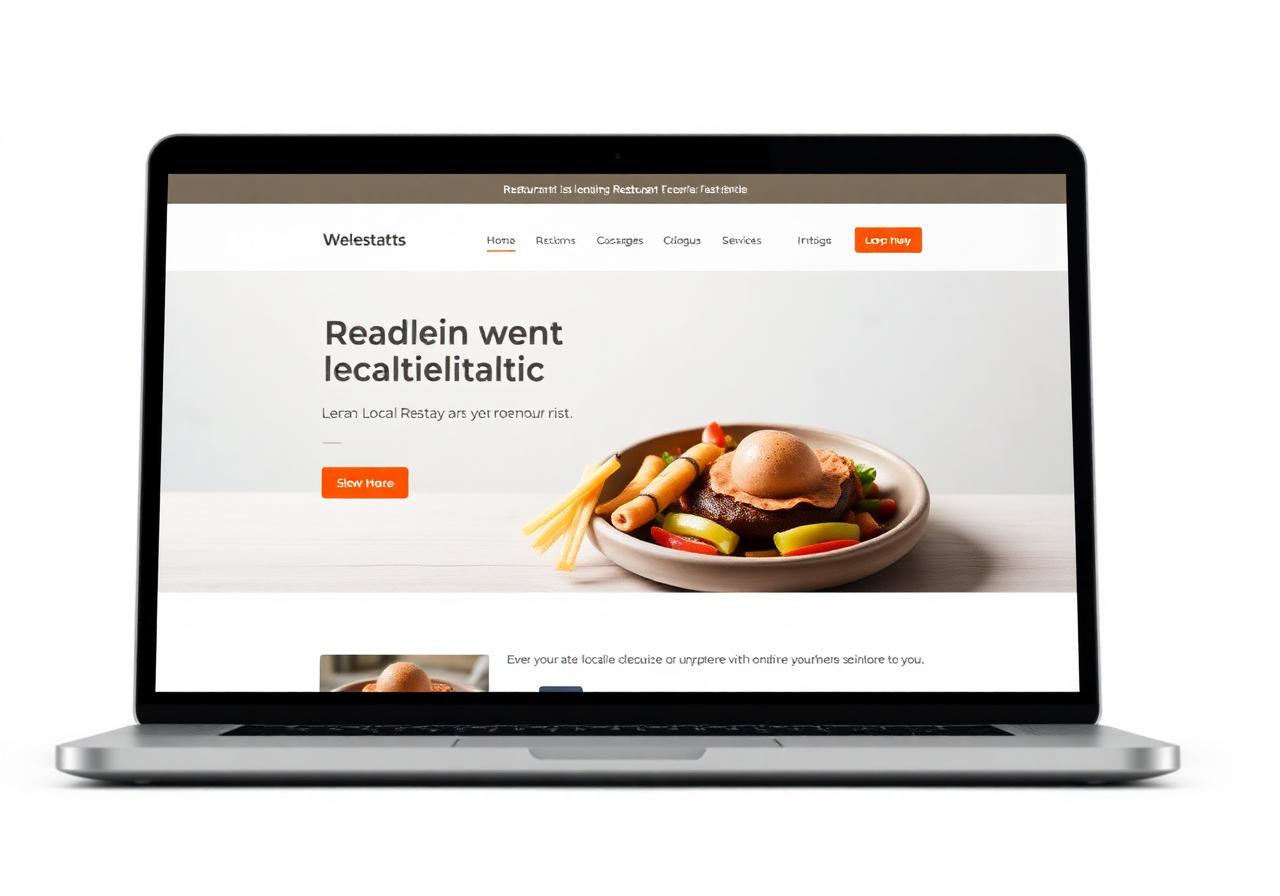 Local Restaurant website example